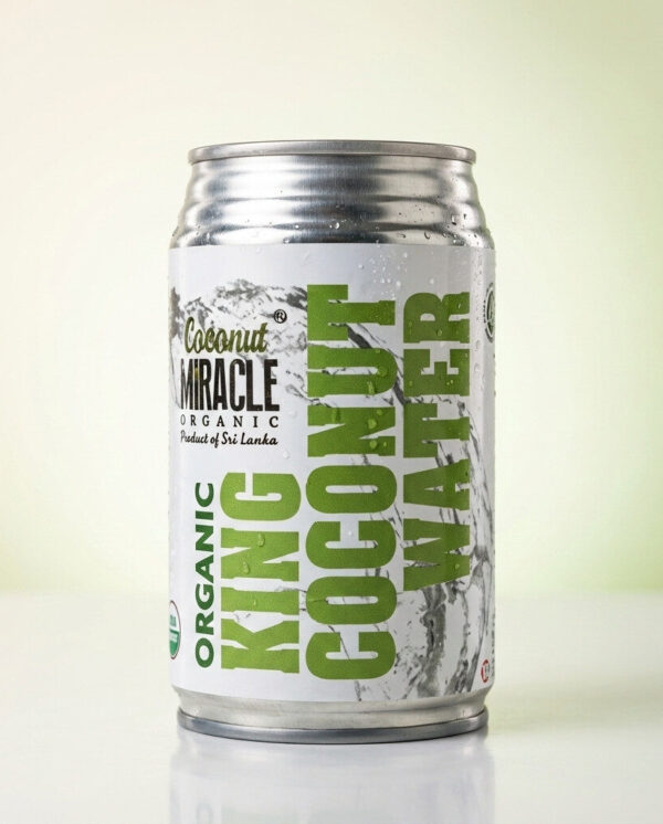 Coconut Miracle Organic King Coconut Water - 330ml Natural Hydrate
